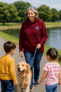 肉球刺繡パーカー 老若男女 着れる