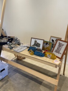 刺繍作品の展示